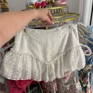 SHEIN White Mini Skirt